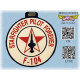 空軍 星式戰鬥機F-104立體行李吊牌(機種章版)